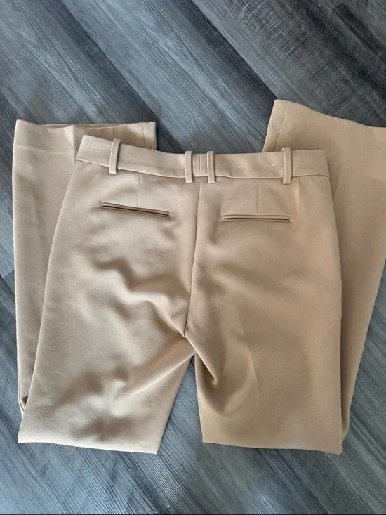 Ann Taylor 4 petite dress pants trousers camel tan Devin fit work wear business - Picture 9 of 9